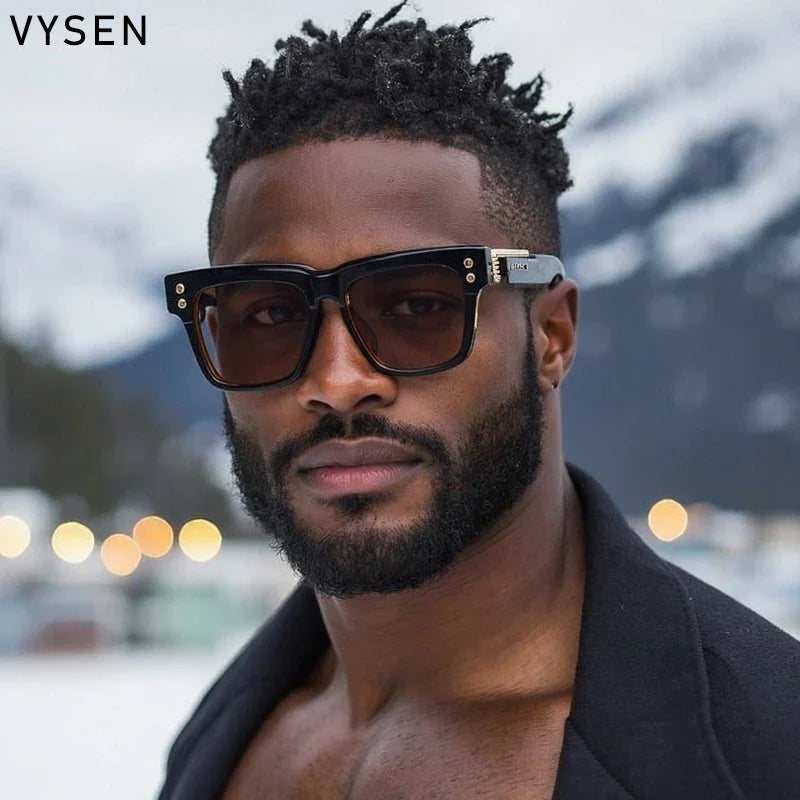 Oversized Classic Square Sunglasses Men 2025 Luxury Brand Design Vintage Trendy Rero Sun Glasses For Male Driving Eyewear UV400